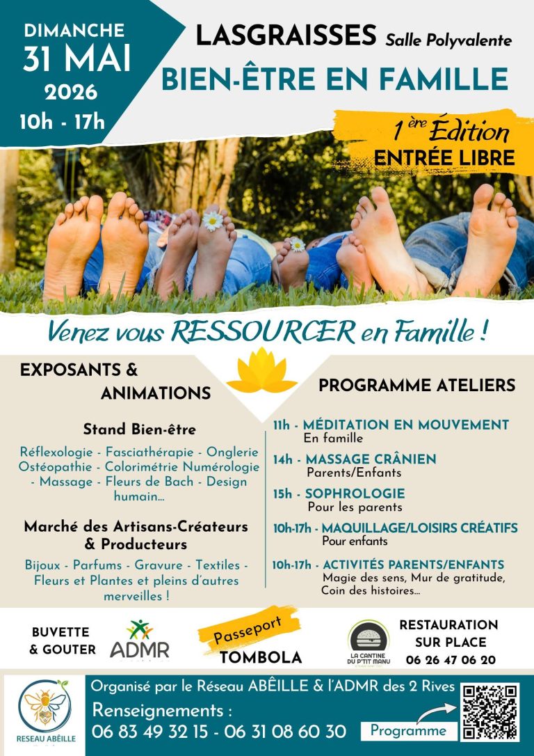 Journée bien-être en famille à Lasgraisses (81)