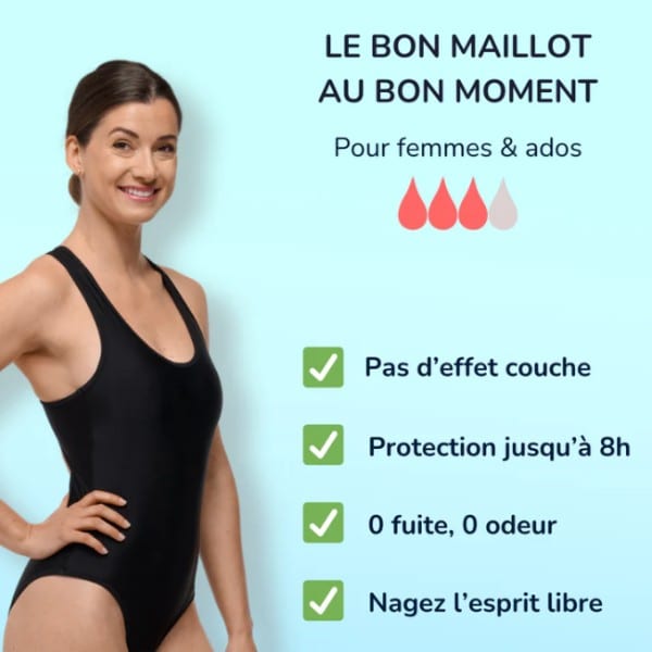 Maillot de bain menstruel de natation
